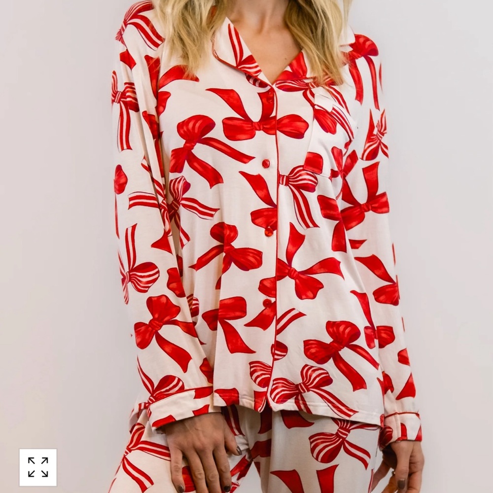 In my Sundays Mallory Ervin pajama set. NWT size L
